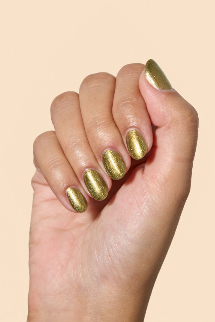 Grinchy green glitter nail polish with holographic eco-glitter from the Screen and Sparkles collection.