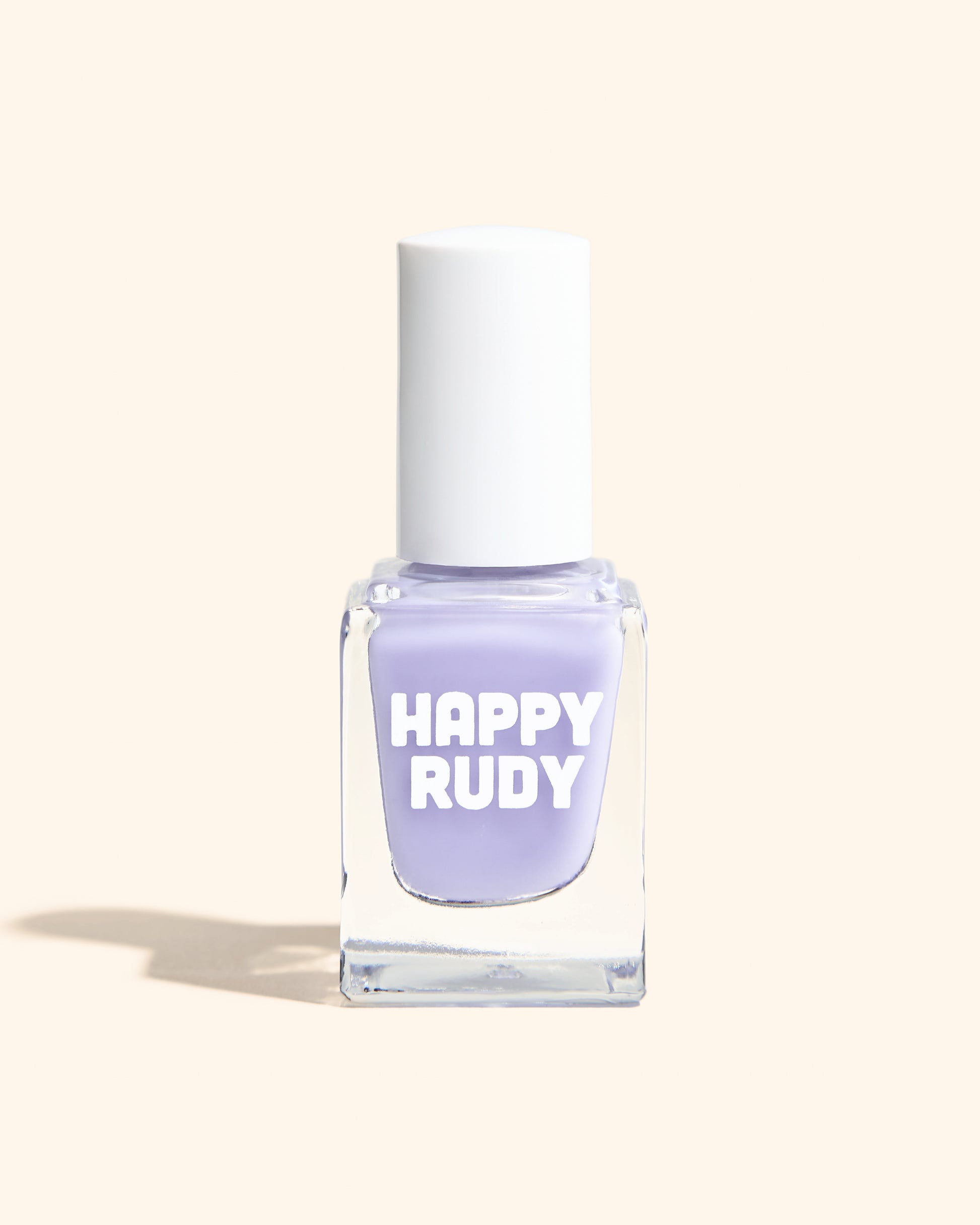Glossy lavender jelly nail polish perfect for soft, sheer coverage.